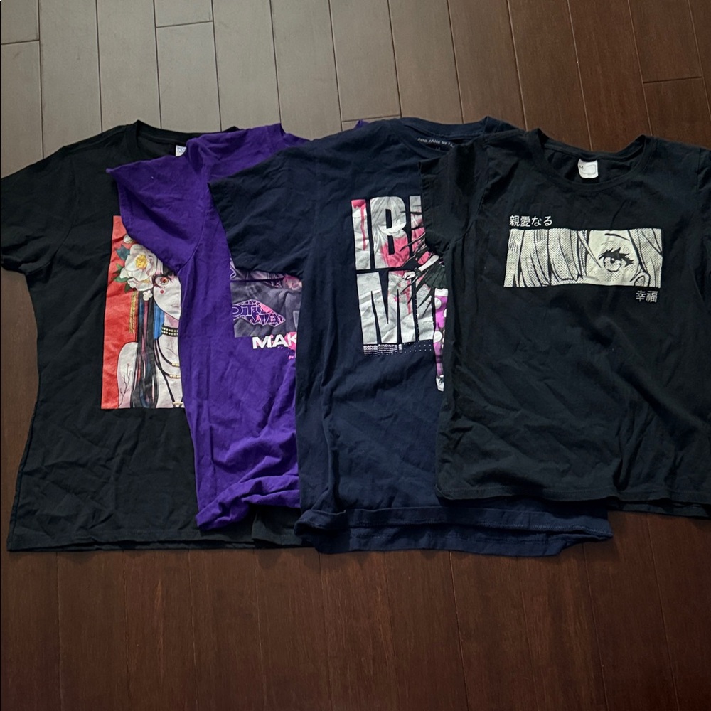 Kids Graphic T-Shirts - Black and Purple